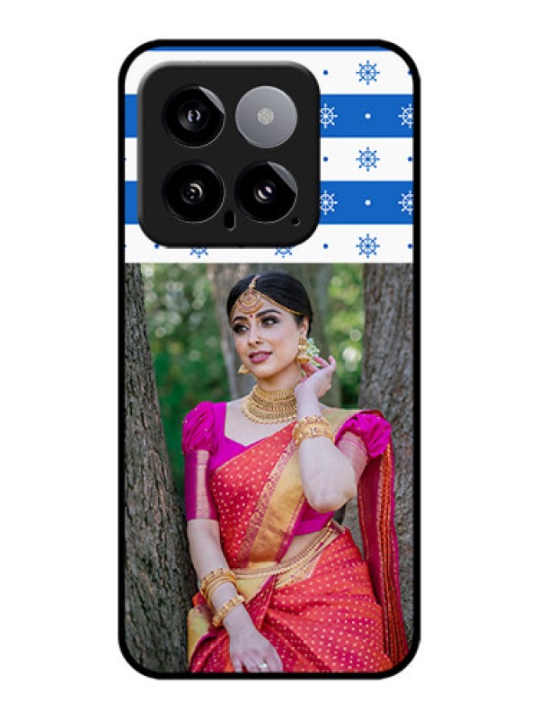 Custom Xiaomi 14 5G Custom Glass Phone Case - Snow Pattern Design