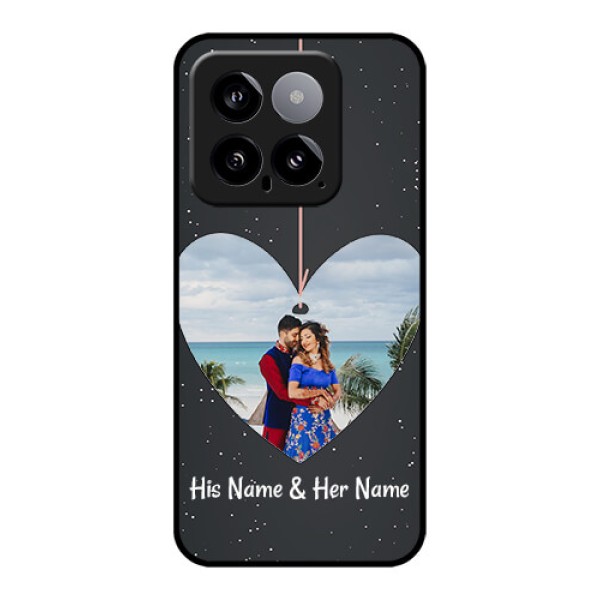 Xiaomi 14 5G Custom Glass Phone Case - Hanging Heart Design
