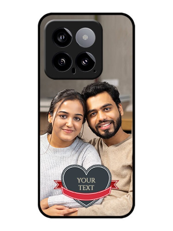 Custom Xiaomi 14 5G Custom Glass Phone Case - Just Married Couple Design