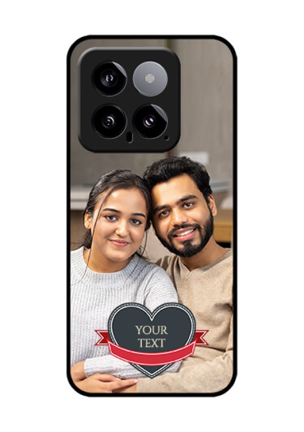 Xiaomi 14 5G Custom Glass Phone Case - Just Married Couple Design
