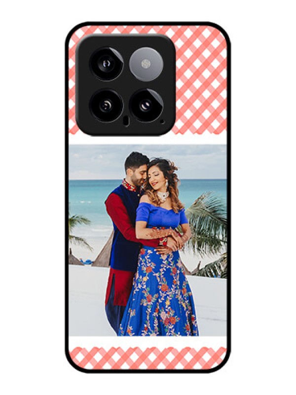 Custom Xiaomi 14 5G Custom Glass Phone Case - Pink Pattern Design