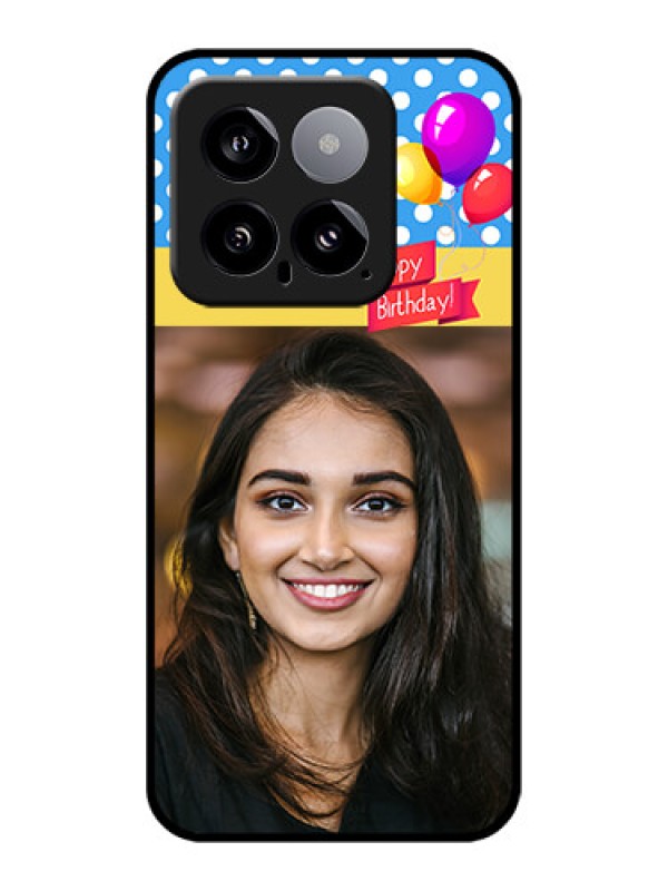 Custom Xiaomi 14 5G Custom Glass Phone Case - Happy Birthday Design