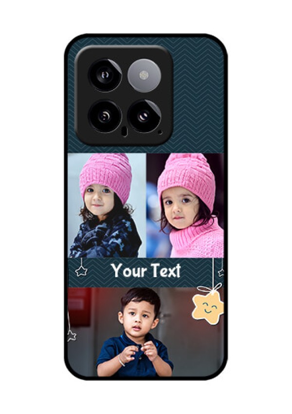 Xiaomi 14 5G Custom Glass Phone Case - Hanging Stars Design