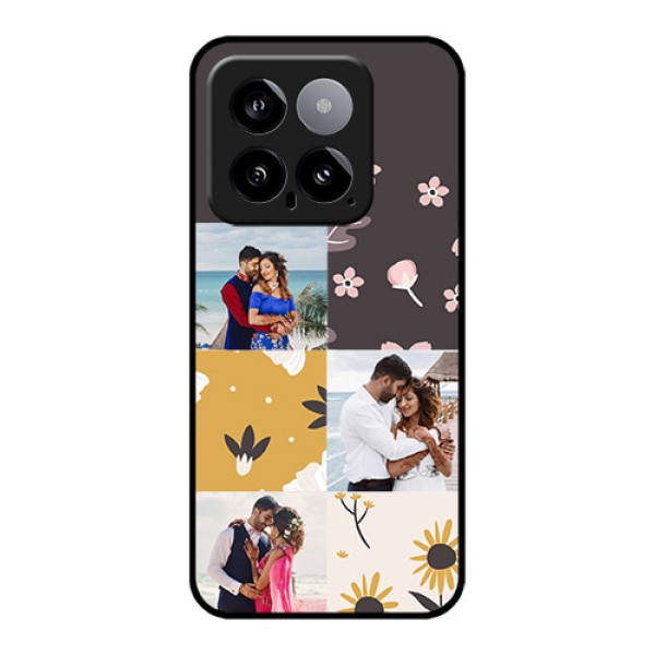 Xiaomi 14 5G Custom Glass Phone Case - 3 Images With Floral Design Xiaomi 14 5G Custom Glass Phone Case - 3 Images With Floral Design