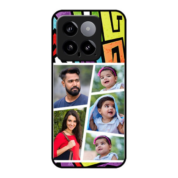 Xiaomi 14 5G Custom Glass Phone Case - Graffiti Pattern Design