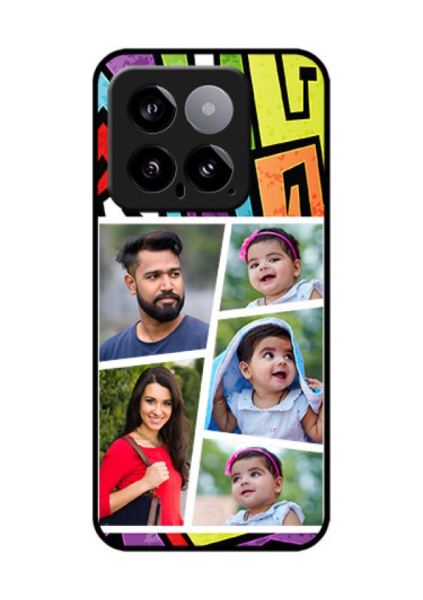 Xiaomi 14 5G Custom Glass Phone Case - Graffiti Pattern Design