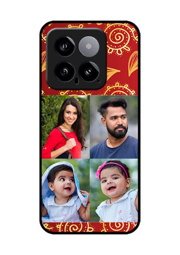 Xiaomi 14 5G Custom Glass Phone Case - 4 Image Traditional Design
