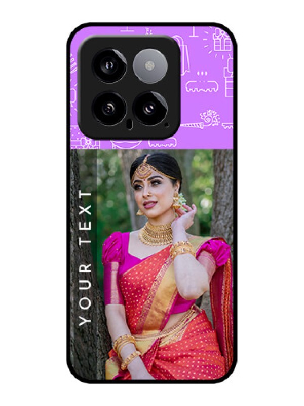 Custom Xiaomi 14 5G Custom Glass Phone Case - Birthday Icons Design