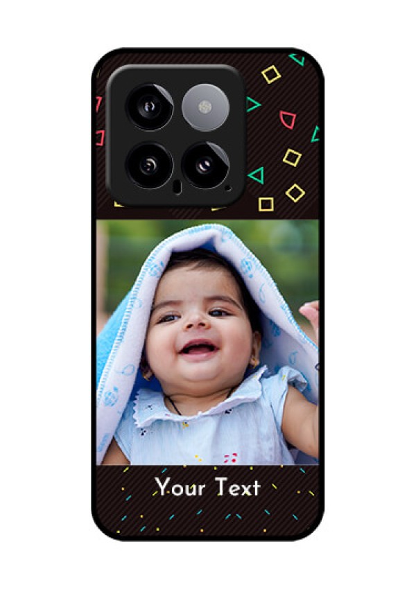 Xiaomi 14 5G Custom Glass Phone Case - With Confetti Birthday Design