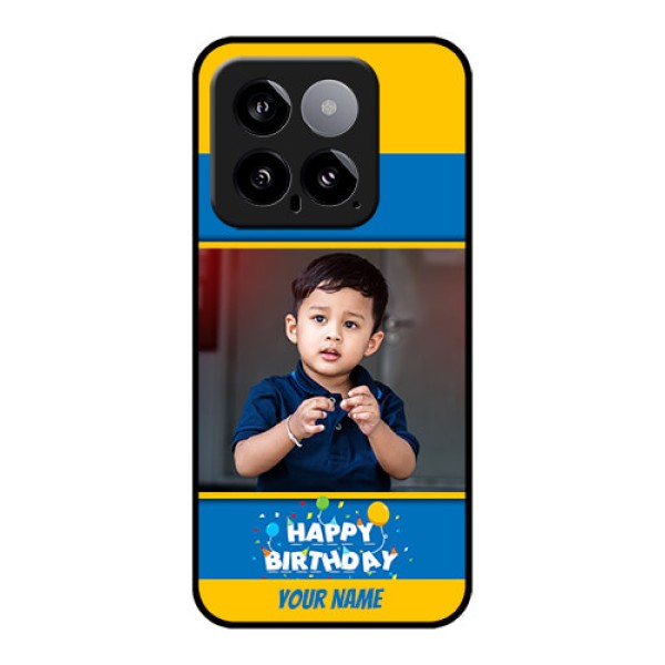 Xiaomi 14 5G Custom Glass Phone Case - Birthday Wishes Design