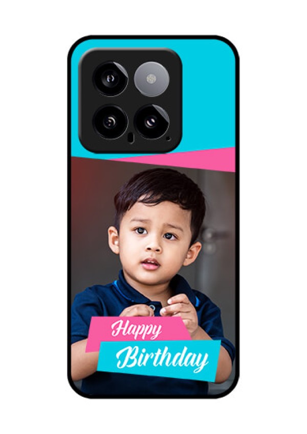 Xiaomi 14 5G Custom Glass Phone Case - Image Holder With 2 Color Design
