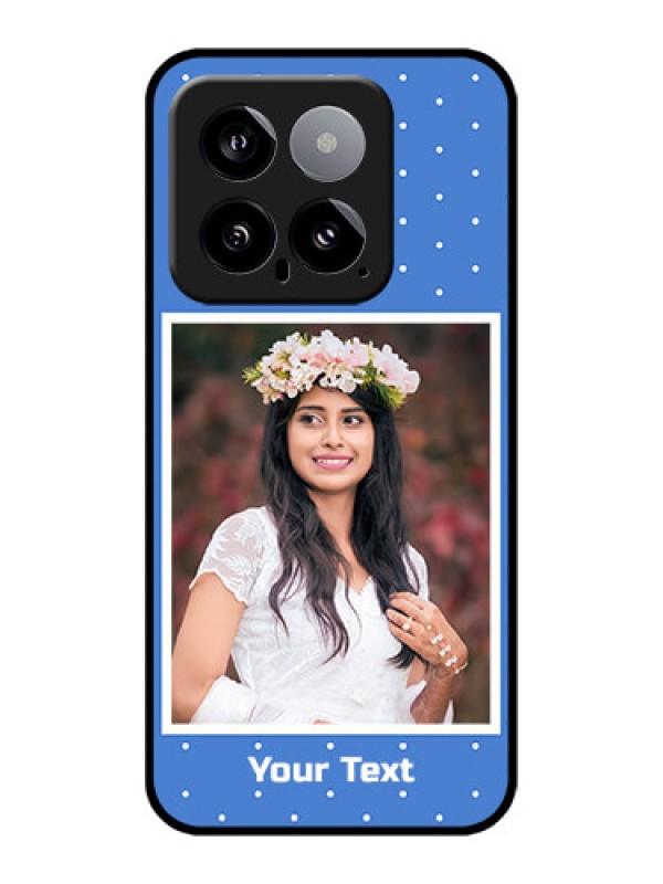 Custom Xiaomi 14 5G Custom Glass Phone Case - Polka Dots Design