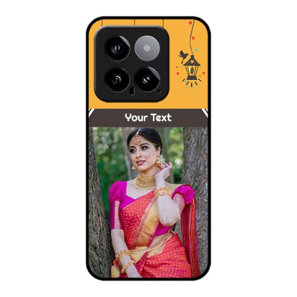 Xiaomi 14 5G Custom Glass Phone Case - With Family Picture And Icons Xiaomi 14 5G Custom Glass Phone Case - With Family Picture And Icons