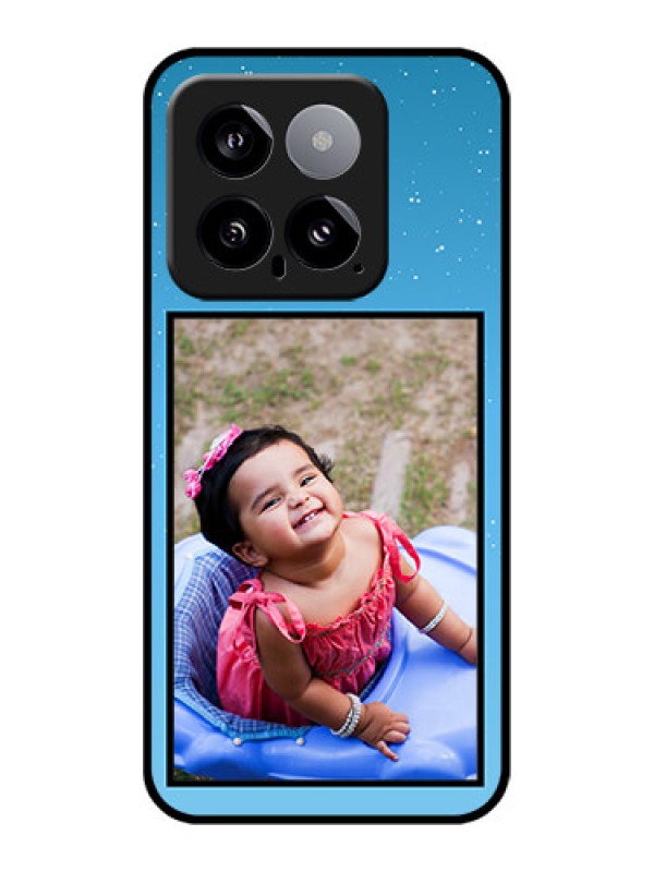 Custom Xiaomi 14 5G Custom Glass Phone Case - Wave Pattern Colorful Design