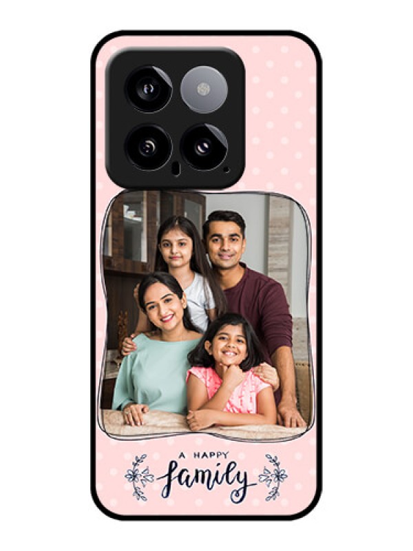 Custom Xiaomi 14 5G Custom Glass Phone Case - Family With Dots Design