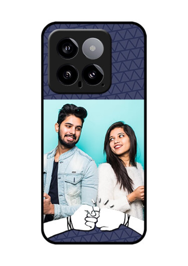 Xiaomi 14 5G Custom Glass Phone Case - With Best Friends Design