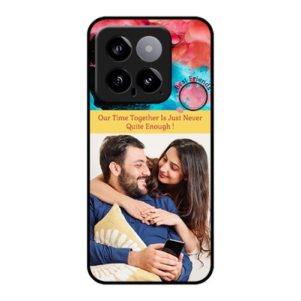 Xiaomi 14 5G Custom Glass Phone Case - Quote With Acrylic Painting Design Xiaomi 14 5G Custom Glass Phone Case - Quote With Acrylic Painting Design