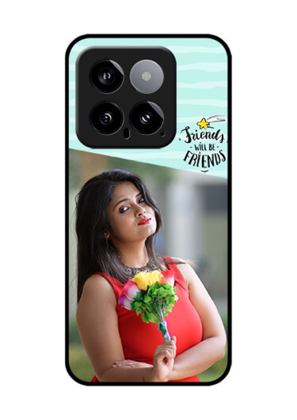 Xiaomi 14 5G Custom Glass Phone Case - Friends Picture Icon Design