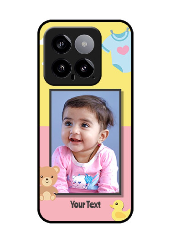 Xiaomi 14 5G Custom Glass Phone Case - Kids 2 Color Design