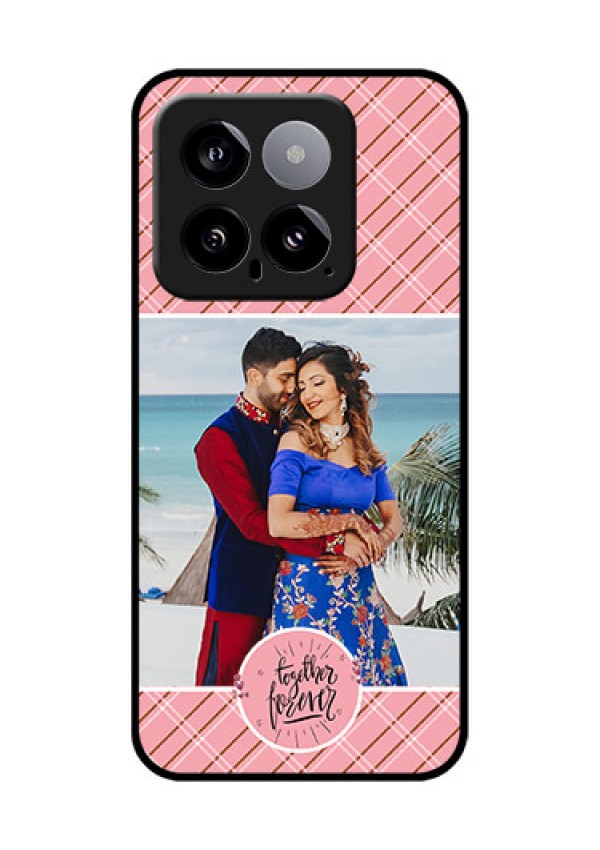 Xiaomi 14 5G Custom Glass Phone Case - Together Forever Design