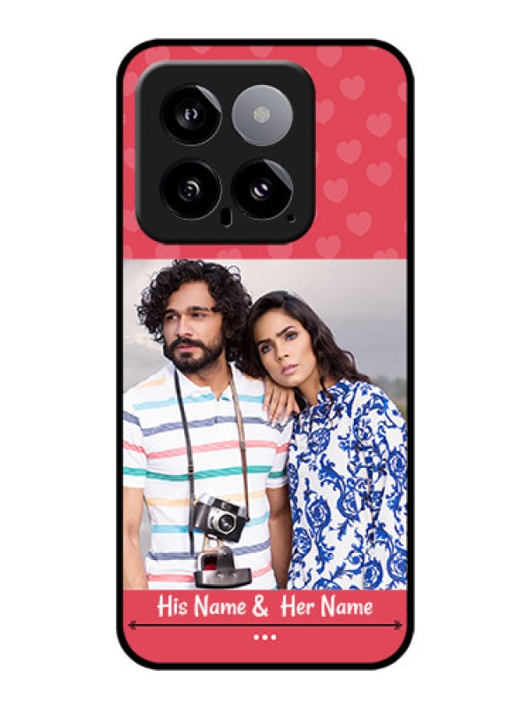 Custom Xiaomi 14 5G Custom Glass Phone Case - Simple Love Design