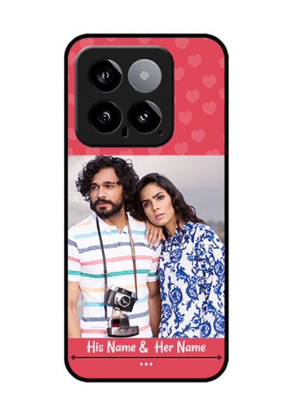 Xiaomi 14 5G Custom Glass Phone Case - Simple Love Design