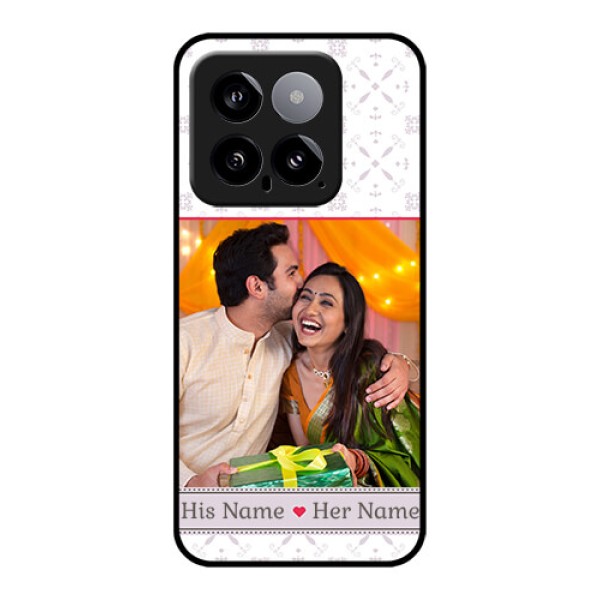 Xiaomi 14 5G Custom Glass Phone Case - With Photo And Ethnic Design Xiaomi 14 5G Custom Glass Phone Case - With Photo And Ethnic Design