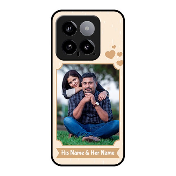 Xiaomi 14 5G Custom Glass Phone Case - With Confetti Love Design Xiaomi 14 5G Custom Glass Phone Case - With Confetti Love Design