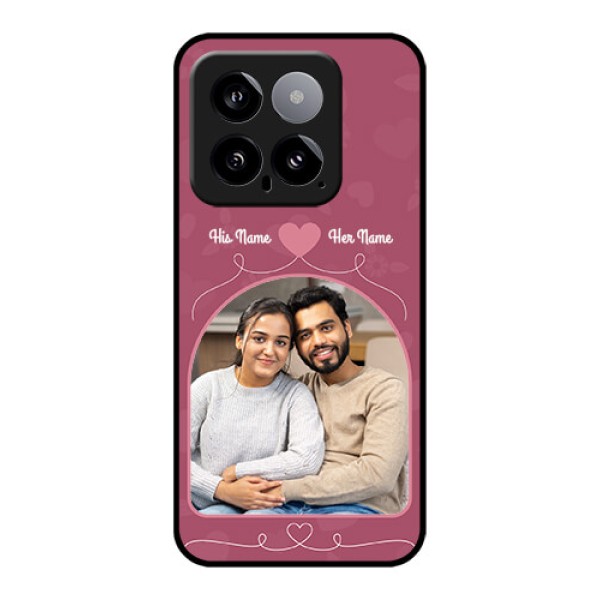 Xiaomi 14 5G Custom Glass Phone Case - Love Floral Design