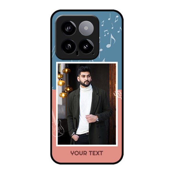 Xiaomi 14 5G Custom Glass Phone Case - With Color Musical Note Design Xiaomi 14 5G Custom Glass Phone Case - With Color Musical Note Design