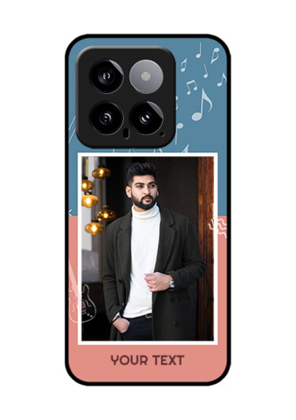 Xiaomi 14 5G Custom Glass Phone Case - With Color Musical Note Design