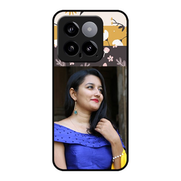 Xiaomi 14 5G Custom Glass Phone Case - Stylish Floral Design Xiaomi 14 5G Custom Glass Phone Case - Stylish Floral Design