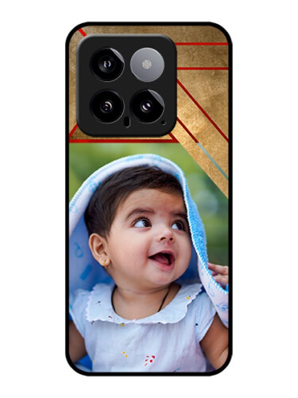 Custom Xiaomi 14 5G Custom Glass Phone Case - Gradient Abstract Texture Design