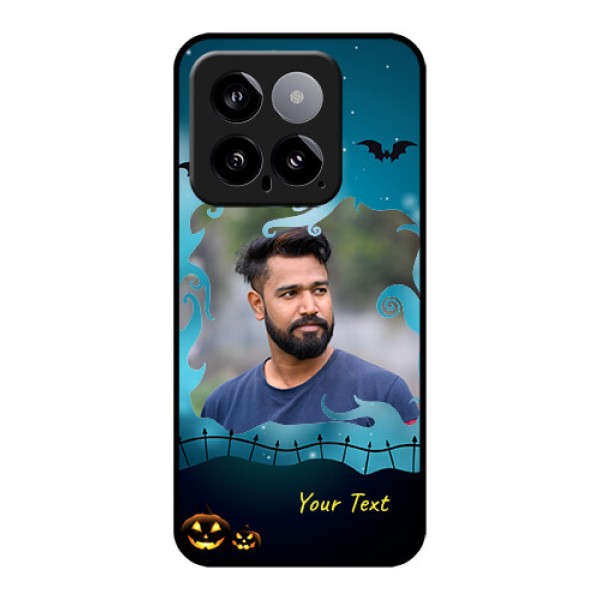 Xiaomi 14 5G Custom Glass Phone Case - Halloween Frame Design