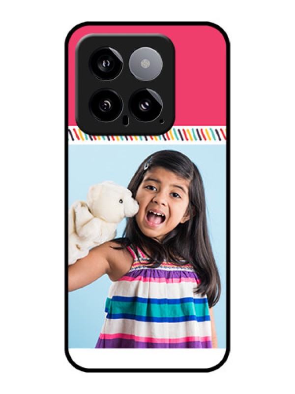 Custom Xiaomi 14 5G Custom Glass Phone Case - Line Art Design