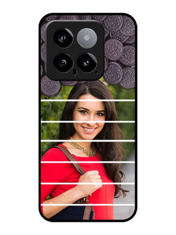 Custom Xiaomi 14 5G Custom Glass Phone Case - With Oreo Biscuit Design