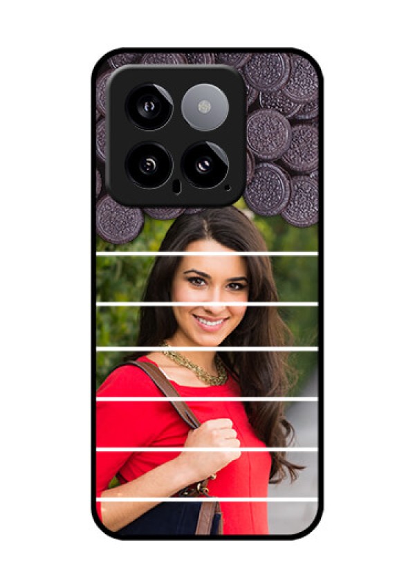 Xiaomi 14 5G Custom Glass Phone Case - With Oreo Biscuit Design