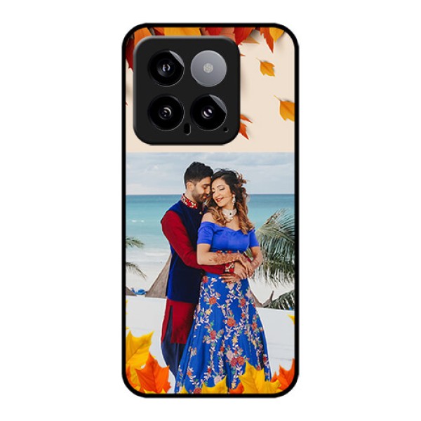 Xiaomi 14 5G Custom Glass Phone Case - Autumn Maple Leaves Design Xiaomi 14 5G Custom Glass Phone Case - Autumn Maple Leaves Design