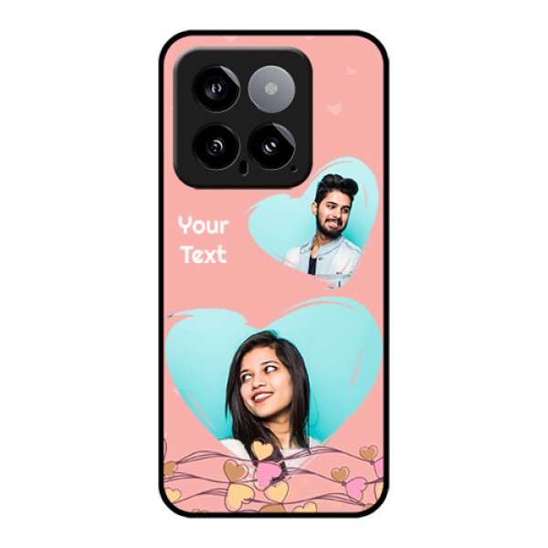 Xiaomi 14 5G Custom Glass Phone Case - Love Doodle Design