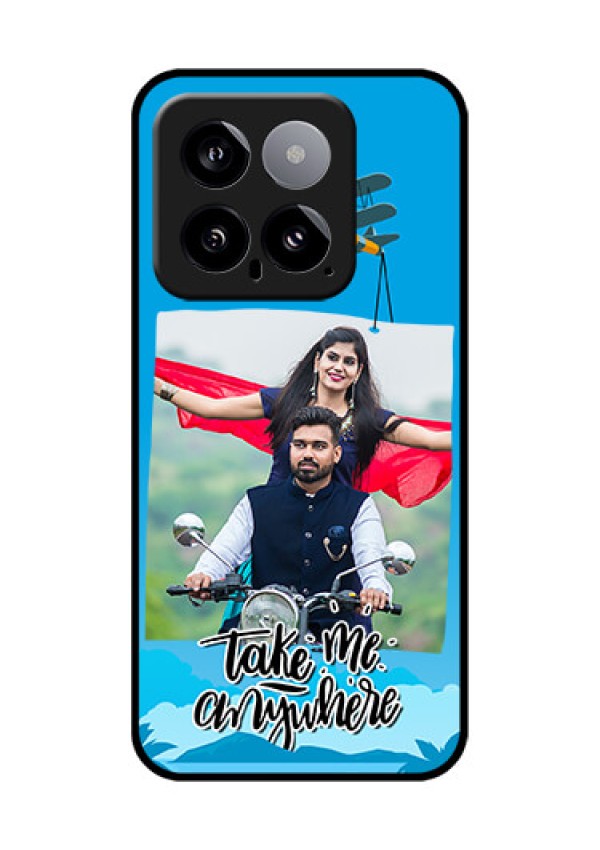 Xiaomi 14 5G Custom Glass Phone Case - Traveller Design