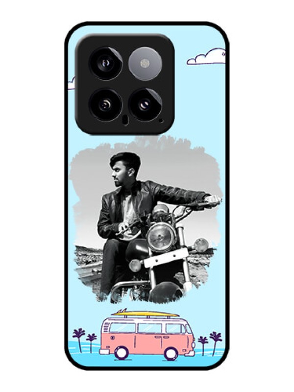 Custom Xiaomi 14 5G Custom Glass Phone Case - Travel & Adventure Design