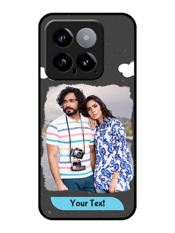 Custom Xiaomi 14 5G Custom Glass Phone Case - Splashes With Love Doodles Design