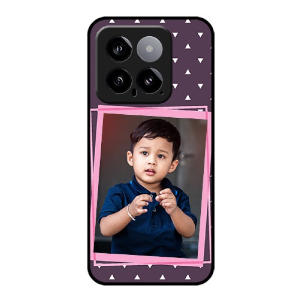 Xiaomi 14 5G Custom Glass Phone Case - Triangle Pattern Dotted Design Xiaomi 14 5G Custom Glass Phone Case - Triangle Pattern Dotted Design