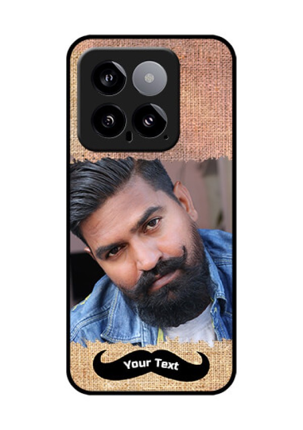 Xiaomi 14 5G Custom Glass Phone Case - With Texture Design