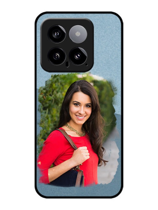 Custom Xiaomi 14 5G Custom Glass Phone Case - Grunge Line Art Design