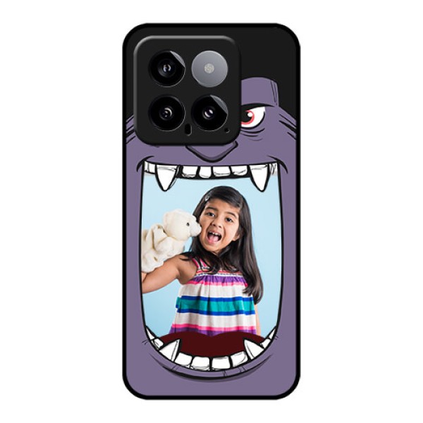 Xiaomi 14 5G Custom Glass Phone Case - Angry Monster Design Xiaomi 14 5G Custom Glass Phone Case - Angry Monster Design