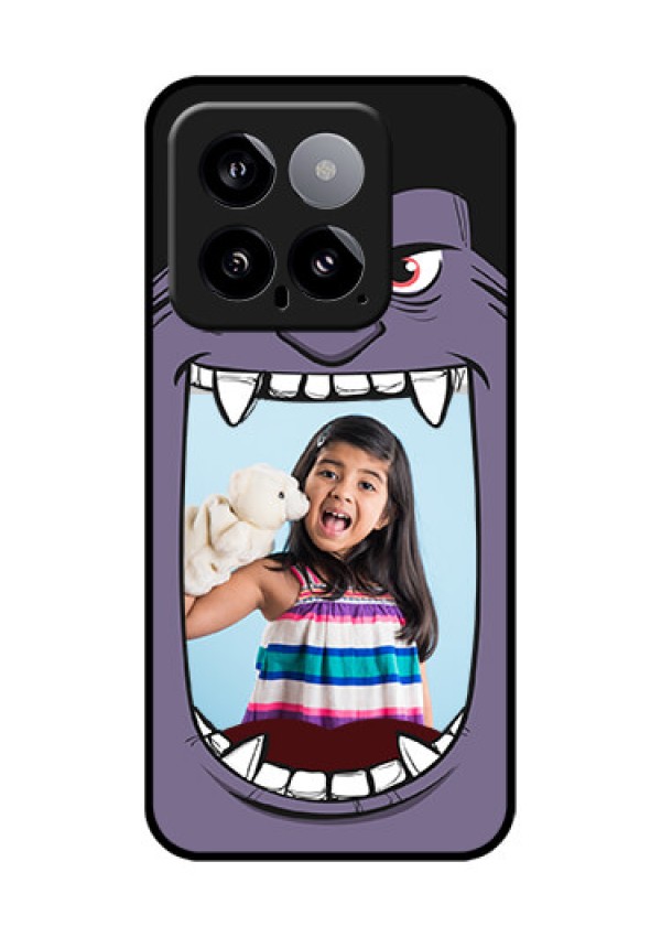 Xiaomi 14 5G Custom Glass Phone Case - Angry Monster Design