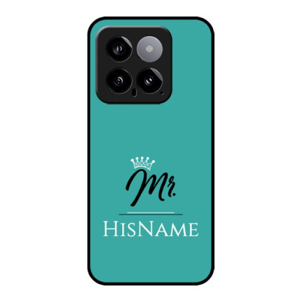 Xiaomi 14 5G Custom Glass Phone Case - Mr With Name Design