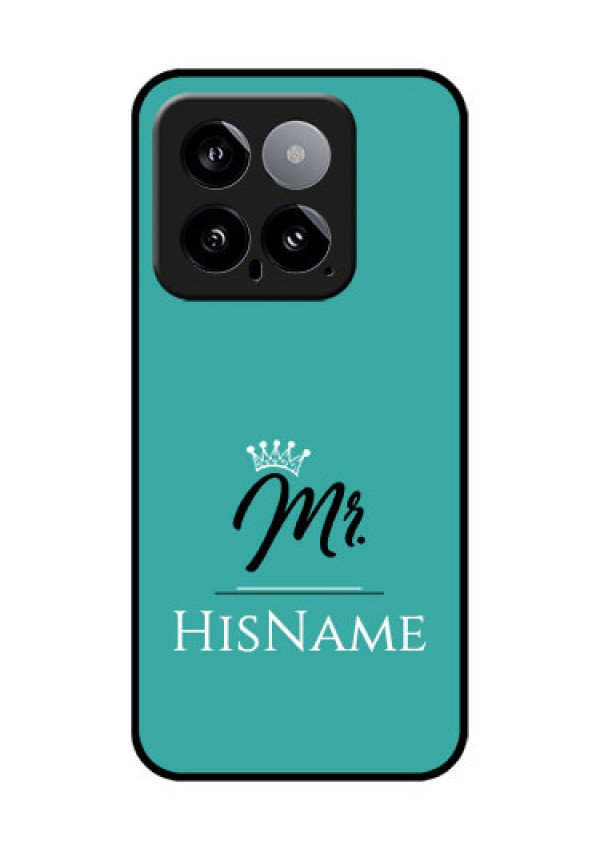 Xiaomi 14 5G Custom Glass Phone Case - Mr With Name Design
