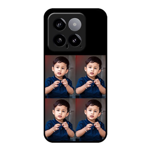 Xiaomi 14 5G Custom Glass Phone Case - 4 Image Holder Design